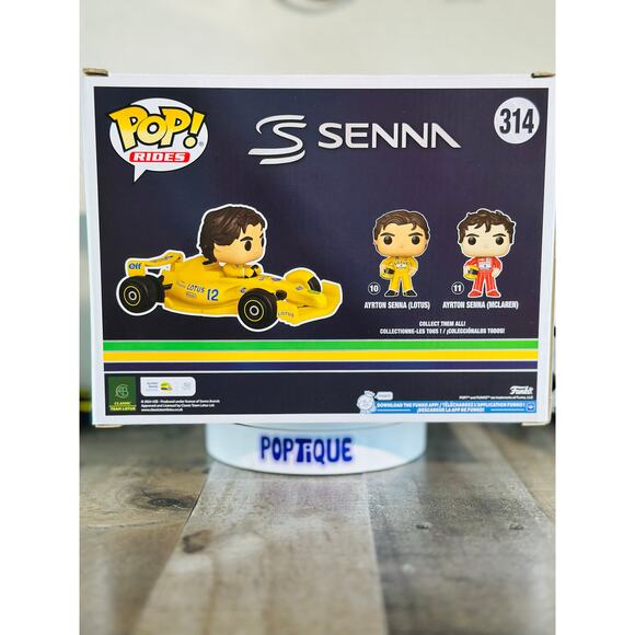 Ayrton Senna Lotus Deluxe Funko Pop! Ride Vinyl Vehicle #314 - Picture 3 of 7